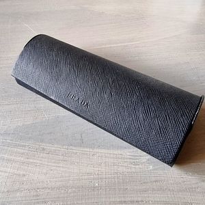 Prada Saffiano black sunglasses Eyewear hard case